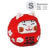 JEKCA Daruma Maneki Neko 01S-M02 | Japan Plastic Building Blocks | Age 14+ view 2