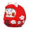 JEKCA Daruma Maneki Neko 01S-M02 | Japan Plastic Building Blocks | Age 14+ view 3