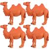 TOYANDONA 4PCS Hand Painted Camel Figurines, Camel Figurines Hand Painted for Table Desktop Cake Toppers view 1