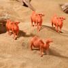 TOYANDONA 4PCS Hand Painted Camel Figurines, Camel Figurines Hand Painted for Table Desktop Cake Toppers view 3