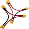 skrnrhrery XT60 series serial parallel connector, XT60 battery extension cable connector with 14awg silicone cord 1female to 2 maleconnectorfor RC mode helicopter Quadcopter parallel connector3 pieces view 3