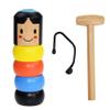 Mingkai Interesting Magic Toy,Little Wooden Man, Who Cant Beat, Little Unbreakable Wooden Man Magic Toy Stage Magic Props Fun Toy Gift view 4