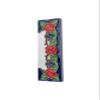 15cm x 4.8cm Hand-painted Italian Red Rose Ceramic House End Tiles (2 End Set) view 1