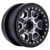 DJX 4PCS 2.9 Beadlock Wheel Rim Set for 1/6 RC Crawler Car Axial SCX6 JLU Wrangler (Black) view 2