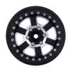 DJX 4PCS 2.9 Beadlock Wheel Rim Set for 1/6 RC Crawler Car Axial SCX6 JLU Wrangler (Black) view 3