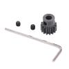 SUNGOOYUE RC Car Pinion Gear Set, 15T 0.8 Mod Metal Pinion Motor Gear Compatible with ARRMA Granite 1/10 Remote Control Car Series view 1