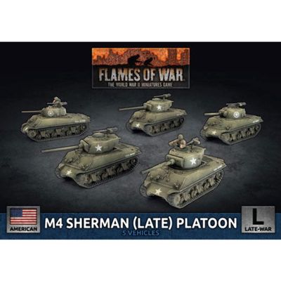 Battlefront Miniatures Flames of War: American M4 Sherman Platoon (Late-War)