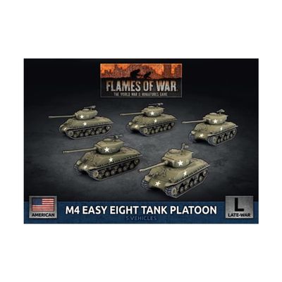 Battlefront Miniatures Flames of War WW2: M4 Easy Eight Tank Platoon