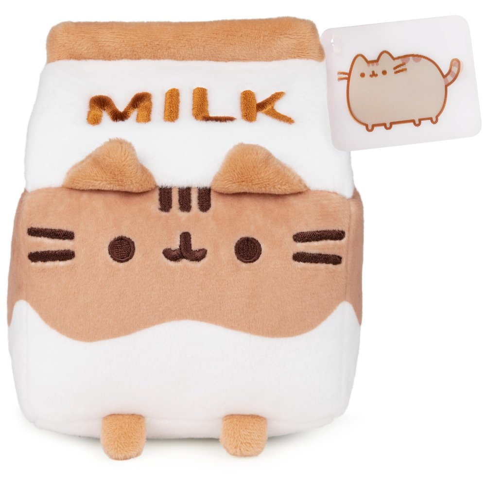 GUND Pusheen Chocolate Milk Plush Cat Stuffed Animal for Ages 8 and Up, Brown/White, 6