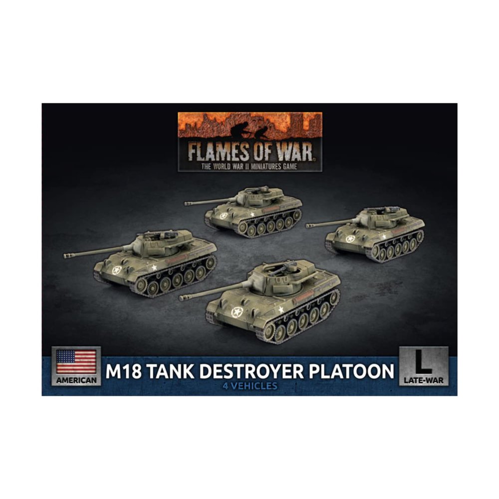 Battlefront Miniatures Flames of War WW2: M18 Tank Destroyer Platoon