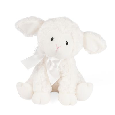 GUND Baby Lena Lamb Keywind Musical Plush, Plays Brahms Lullaby, Stuffed Animal Sensory Toy for Babies 10 Months & Up, White, 10