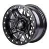 4/137 Tusk Wasatch Beadlock Wheel 15x7 5.0 + 2.0 Matte Black For Can-Am Commander 1000R X-MR 2022-2025 view 4