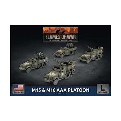 Battlefront Miniatures Flames of War WW2: M15 & M16 AAA Platoon