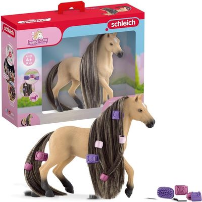 Schleich Horse Club Sofia's Beauties Andalusian Mare Toy Horse Set for Girls and Boys with Brushable Hair and Accessories, 14 Pieces, Ages 4+