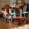 Schleich Horse Club - 95PC Sofia's Secret Camper Playset with Removable Rooftop Balcony - Includes Camper, Horse and Rider Figurines and Accessories - Modular Play Set for Girls - Kids Ages 5+ | 42593 view 2