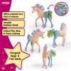 Schleich bayala, Unicorn Toys for Girls and Boys, Marshmallow Unicorn Foal with Gems, Pink view 3