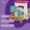 schleich HORSE CLUB  Horse Stall Extension Play Set for Children, 21 Piece Horse Stable Play Set with Horse Toys for Girls and Boys Ages 5+ view 2