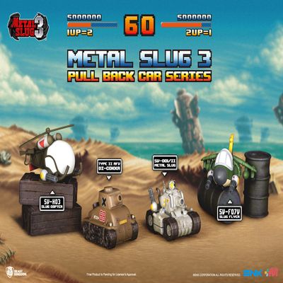 Beast Kingdom Metal Slug 3 PBC-011 Pull Back Car Set, Multicolor