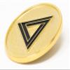 Chillkat Squid TV Show Games, Gold Plated Metal Commemorative Coins, 10 Units, Square and Triangle view 2