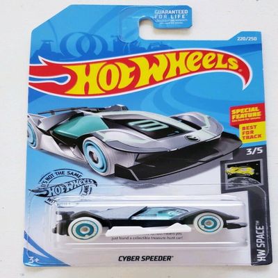 DieCast Hot Wheels Cyber Speeder - HW Space 3/5 (2019 Treasure Hunt!) Gray