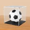 Clear Acrylic Display Case,Self-Assembly display cases for figures,countertop Box Cube Organizer Stand Riser Dustproof Showcase for Basketball Soccer ball Figure Toys Collectibles(10.2x10.2x10.2 inch) view 1