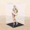 Clear Acrylic Display Case,Self-Assembly Display Box with Black Acrylic Base,Countertop Box Cube Organizer Stand Riser Dustproof Protection Showcase for Figures Toys Collectibles(9.8x9.8x15.7 inch) view 3