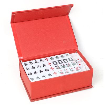 SHATONG Mahjong Sets Chinese Mahjong Game Set 144 Tiles Portable Travel Majhong Games Set for Home Party Family
