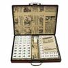 SHATONG Traditional Chinese Mahjong Game Set with Ornate Antique Case and English Manual for Travel Party Family Game Gift view 1