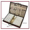 SHATONG Traditional Chinese Mahjong Game Set with Ornate Antique Case and English Manual for Travel Party Family Game Gift view 3