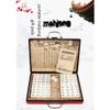 SHATONG Traditional Chinese Mahjong Game Set with Ornate Antique Case and English Manual for Travel Party Family Game Gift view 4