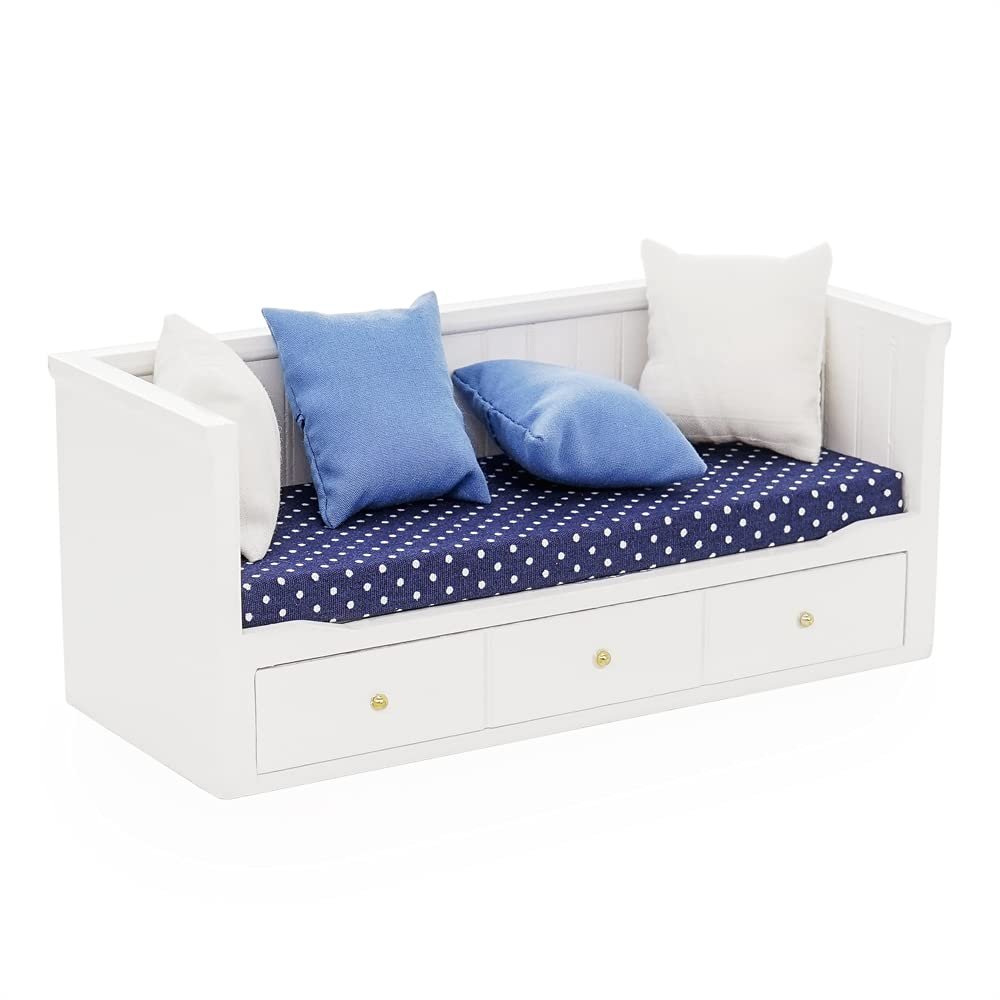 Odoria 1/12 Scale Miniature Couch Sofa Day Bed Dollhouse Furniture Accessories for 6 inch Dolls