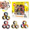 YISHIDANY 12Pcs Magnetic Rings Fidget Spinner Toys Set, ADHD Stress Relief Fingers Magnet Rings, Graffiti Camo Magical Fidget Toys Pack for Training Autism Anxiety, Great Gift for Adults Teens Kids view 1