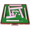 SHATONG Small Travel Mahjong Set,144 Tiles Mini Chinese Mahjong Set with Storage Bag,Tablecloth & 2 Dice,Entertainment Gift view 1