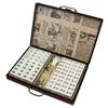 SHATONG Chinese Mahjong Mah Jong Game Set 144 Tile Board Game Entertainment for Travel Party Family Game Gift view 1