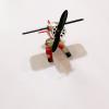 1Pcs Airplane Decorate Solar Powered Aircraft Model Car Dashboard Rotatefor Indoor and Car Interior Office (Red) view 2