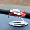 1Pcs Airplane Decorate Solar Powered Aircraft Model Car Dashboard Rotatefor Indoor and Car Interior Office (Black) view 3