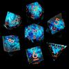 Sharp Edge DND Dice Set Handmade 7 Accessories Dice for Dungeons and Dragons TTRPG Games, Multi-Sided RPG Polyhedral Resin Sharp Edge Dice Roleplaying Games view 1