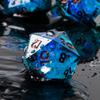 Sharp Edge DND Dice Set Handmade 7 Accessories Dice for Dungeons and Dragons TTRPG Games, Multi-Sided RPG Polyhedral Resin Sharp Edge Dice Roleplaying Games view 3