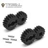 TREAL SCX10 III/Capra Overdrive Portal Gears Harden Steel Gears Compatible with Axial 1/10 SCX10 3 Capra Front Axle, Overdrive 60%(16T/19T) view 2