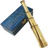 Nautical Handheld Solid Brass Telescope Blue Wooden Box Pirate Spyglass Sailor Scope Antique - Telescope view 2