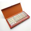 SHATONG  Chinese Mahjong Tile Games Set Board Game with 144 Tiles Game Set with 2 Dice and 4 Card Ruler for Adults,Kids,Boys and Girls view 2