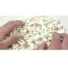 SHATONG Portable Mini Travel Mahjong with Leather Box 144 Melamine Tiles Chinese Mahjong 2 Dice,Portable Size and Light-Weight,Entertainment Gift view 2