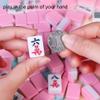 SHATONG Chinese Mahjong Set 144 Tiles Game Set,1 Storage Table,1 Box,1 Tote Bag,4 Card Ruler,4 Dice,1 Tablecloth,Portable Travel Majhong Games Set for Home Party Family view 4