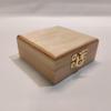 Case for coins or medals 1 box 50x50 mm Italian velvet of choice (Natural Wood) view 1