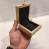 Case for coins or medals 1 box 50x50 mm Italian velvet of choice (Natural Wood) view 2