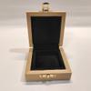 Case for coins or medals 1 box 50x50 mm Italian velvet of choice (Natural Wood) view 3