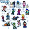 Snow Fun Winter Time Felt Figures Flannel Board Kids Plus Activity Pages 27 piecces (Precut- Ready to Play) view 1