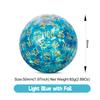 DNDND Resin D100 Dice Light Blue100 Sided Dice with Foil Paper Inside with Translucent Organza Bag for Dungeon and Dragons view 2