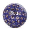 DNDND Galaxy Purple Resin D100 Dice 100 Sided Dice with Translucent Organza Bag for DND Dungeon and Dragons view 1