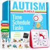Autism & Prosperity Time Schedule Tasks - Autism Learning Materials, Special Education Autism Sensory Products, Sensory Toys for Kids with Autism, Visual Schedule for Kids with Autism Age 3 4 5 7 8 12 view 1
